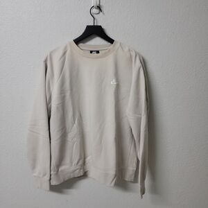 Nike Beige Fleece Lined Sweatshirt Men's Large Has Stains